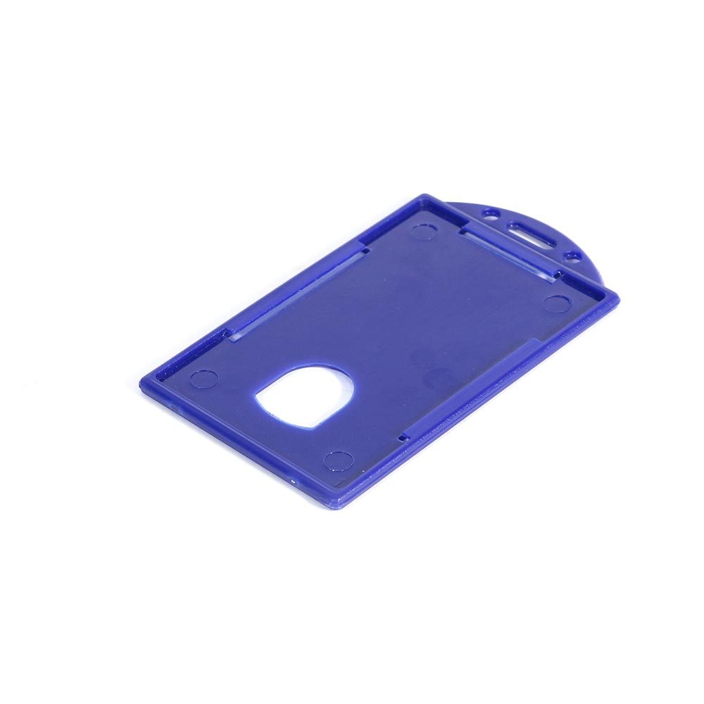 Portafotocheck doble cara plástico X MILLAR (Azul Marino)